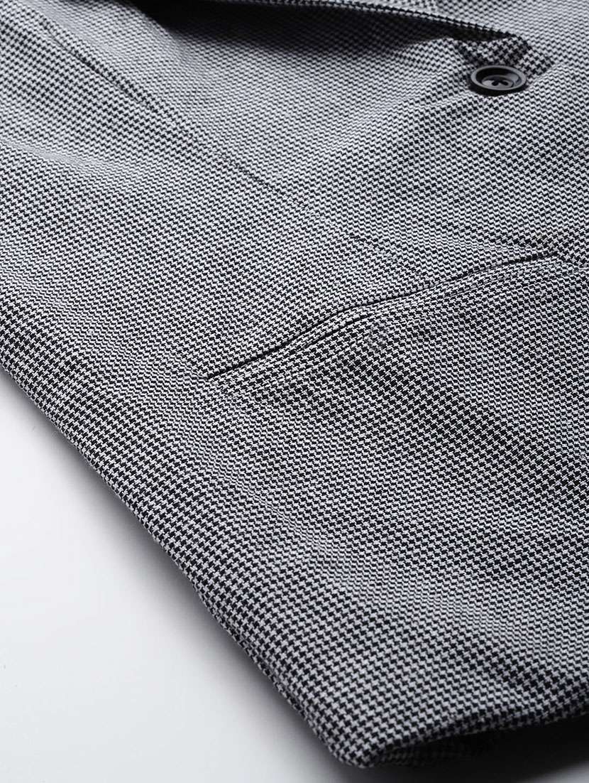 women checkered long sleeve single breasted blazer - 22142693 -  Standard Image - 4