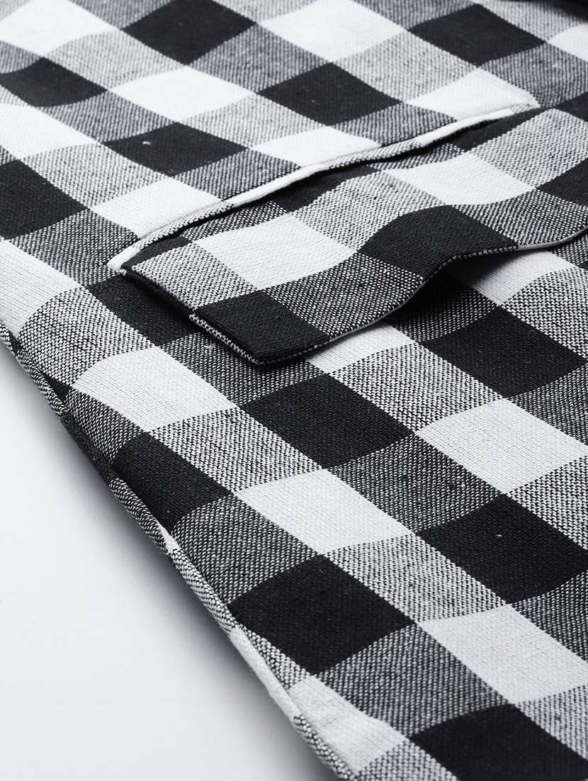 women checkered long sleeve single breasted blazer - 22142695 -  Standard Image - 4