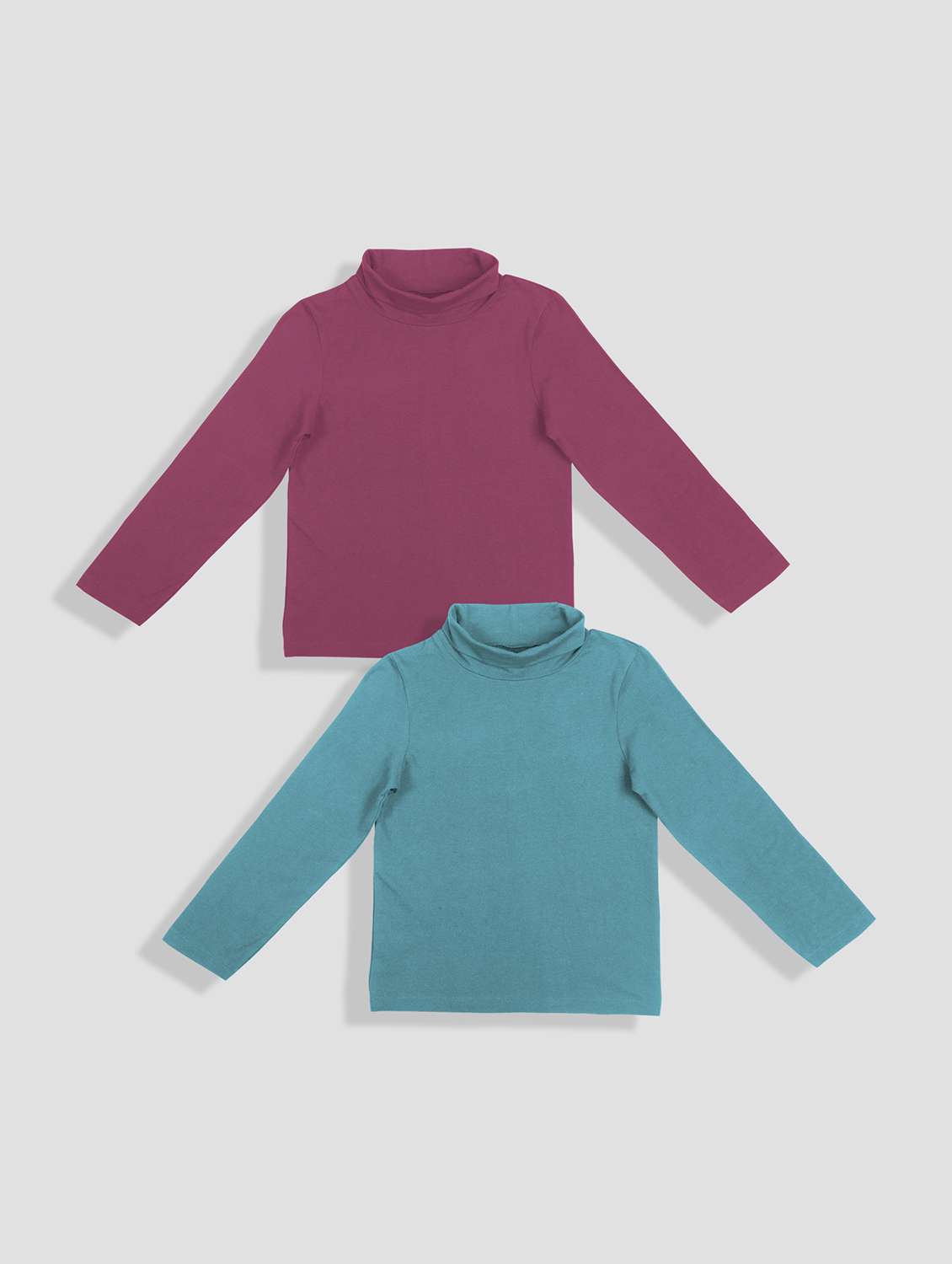 girls pack of 2 solid long sleeve tee - 22142721 -  Standard Image - 4