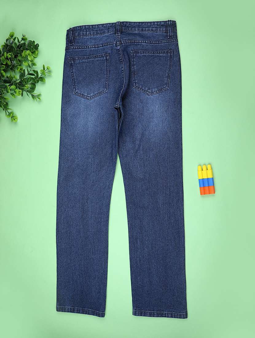 boys solid mid rise slim fit jean - 22142728 -  Standard Image - 1