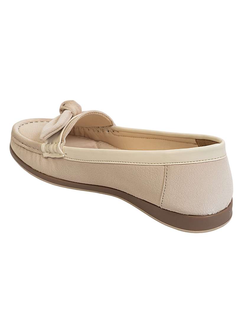 women beige slip on loafer - 22142746 - Standard Image - 4
