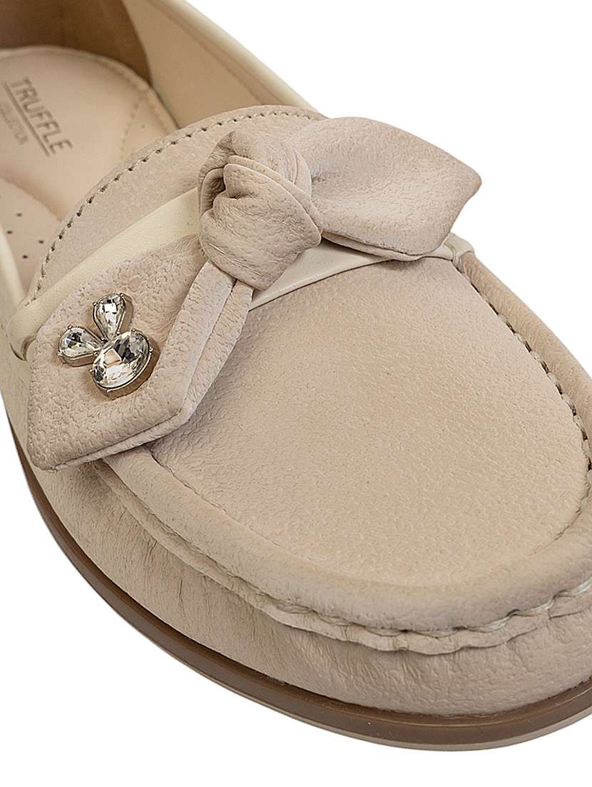 women beige slip on loafer - 22142746 - Standard Image - 6