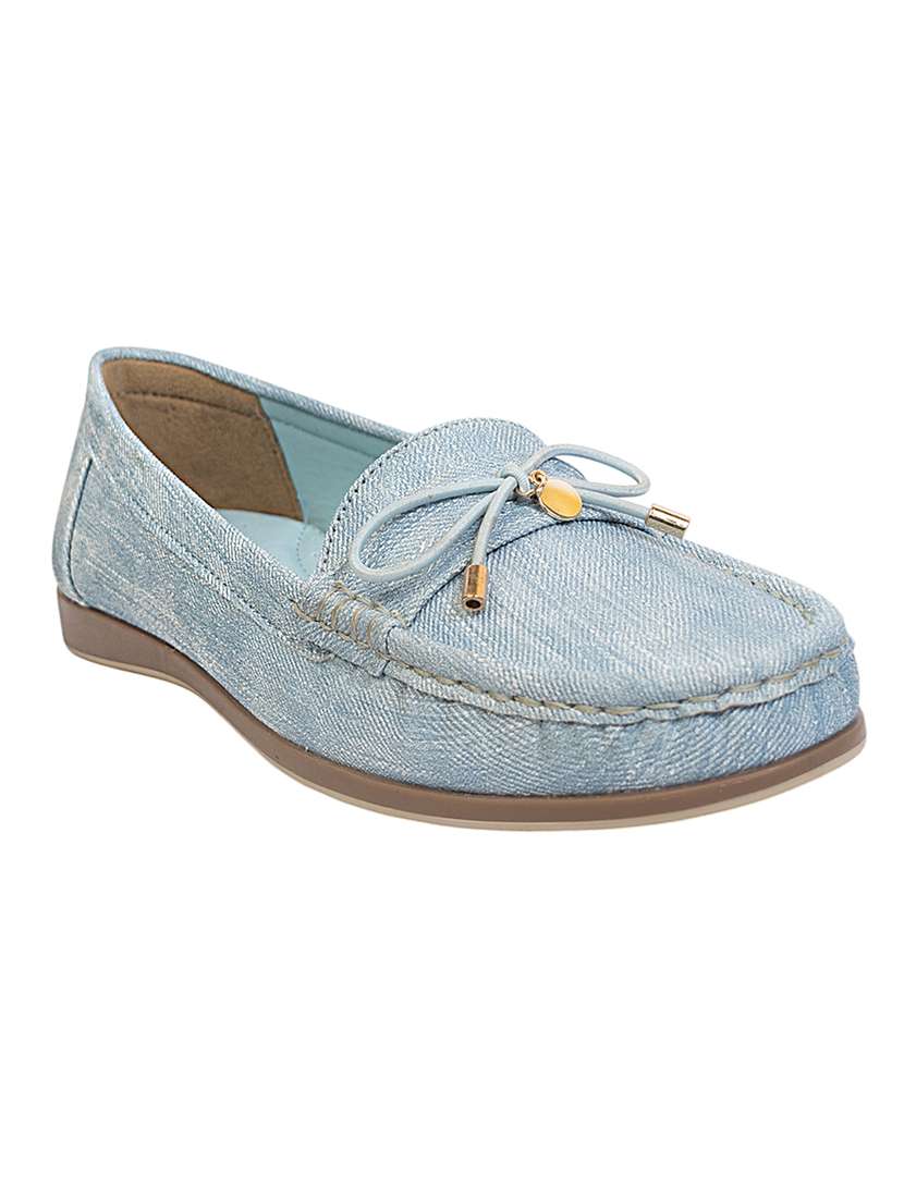 women blue slip on loafer - 22142749 - Standard Image - 1