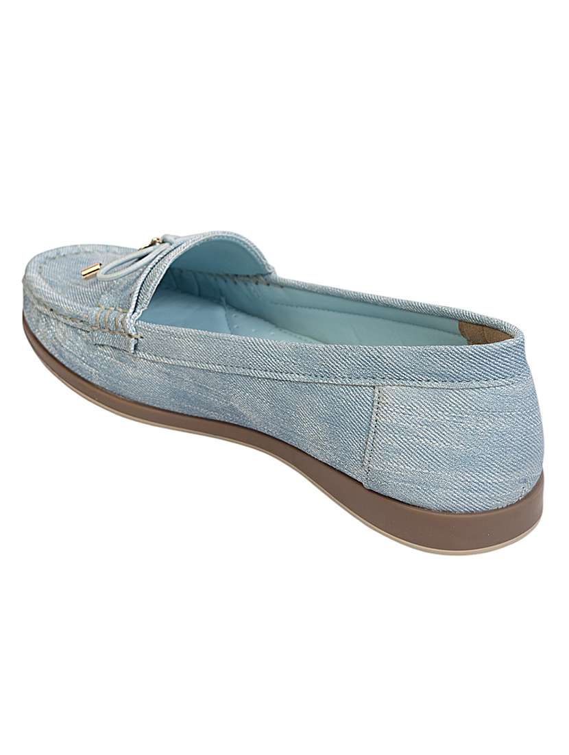 women blue slip on loafer - 22142749 - Standard Image - 4