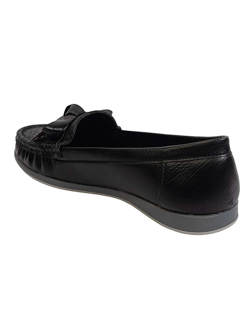 women black slip on loafer - 22142750 - Standard Image - 4