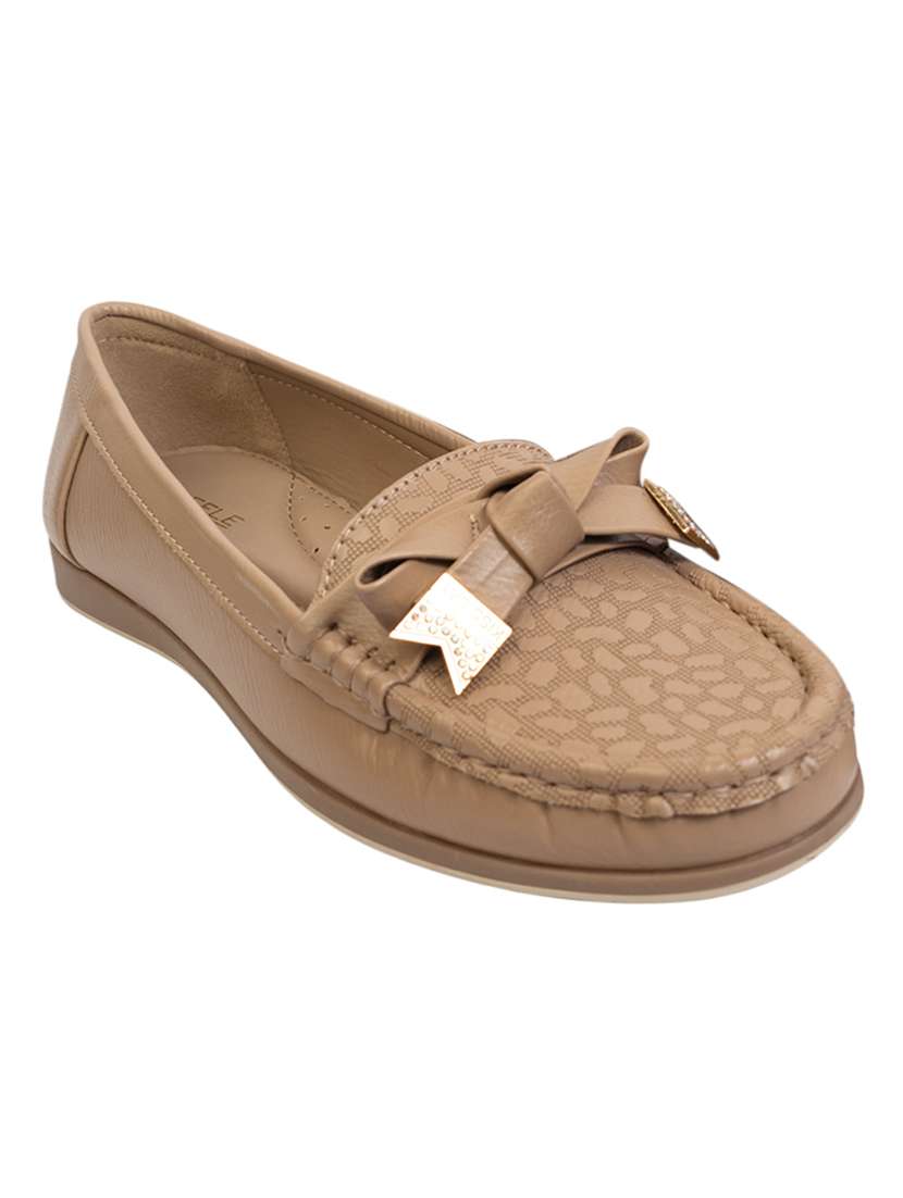 women brown slip on loafer - 22142751 - Standard Image - 1