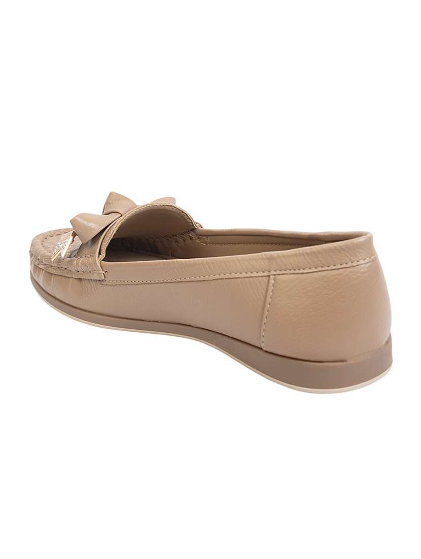 women brown slip on loafer - 22142751 - Standard Image - 4