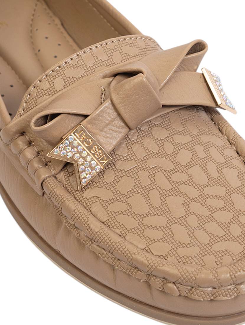women brown slip on loafer - 22142751 - Standard Image - 6