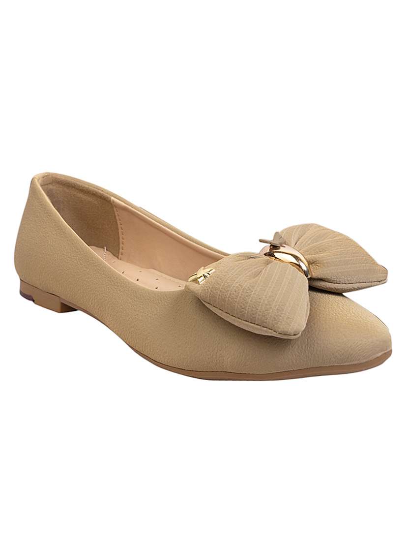 women beige slip on ballerina - 22142752 - Standard Image - 1