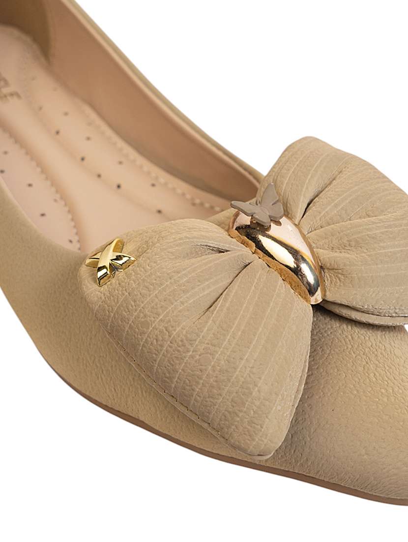 women beige slip on ballerina - 22142752 - Standard Image - 6