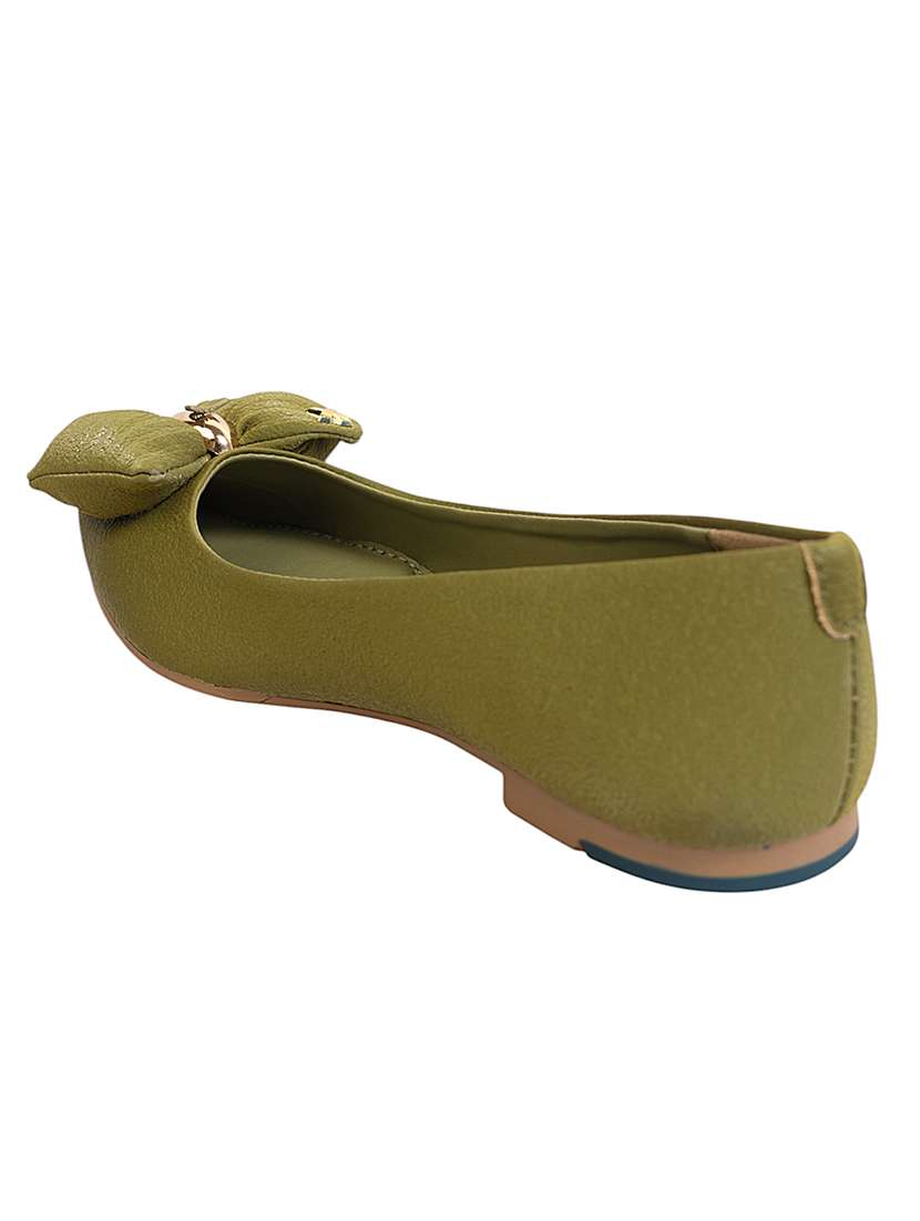 women olive slip on ballerina - 22142754 - Standard Image - 4