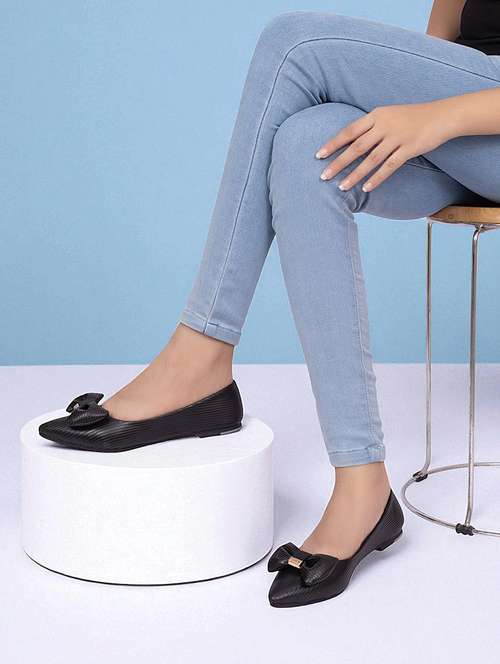 women black slip on ballerina - 22142755 - Standard Image - 0