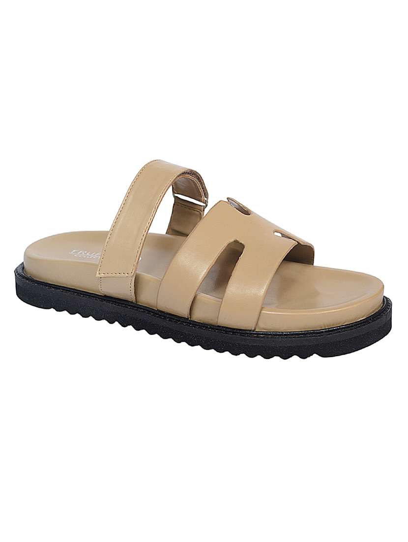 women solid slip on sandal - 22142762 -  Standard Image - 1