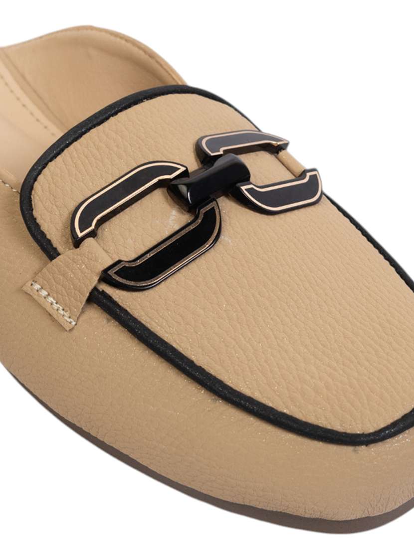 women beige slip on mule - 22142763 -  Standard Image - 6