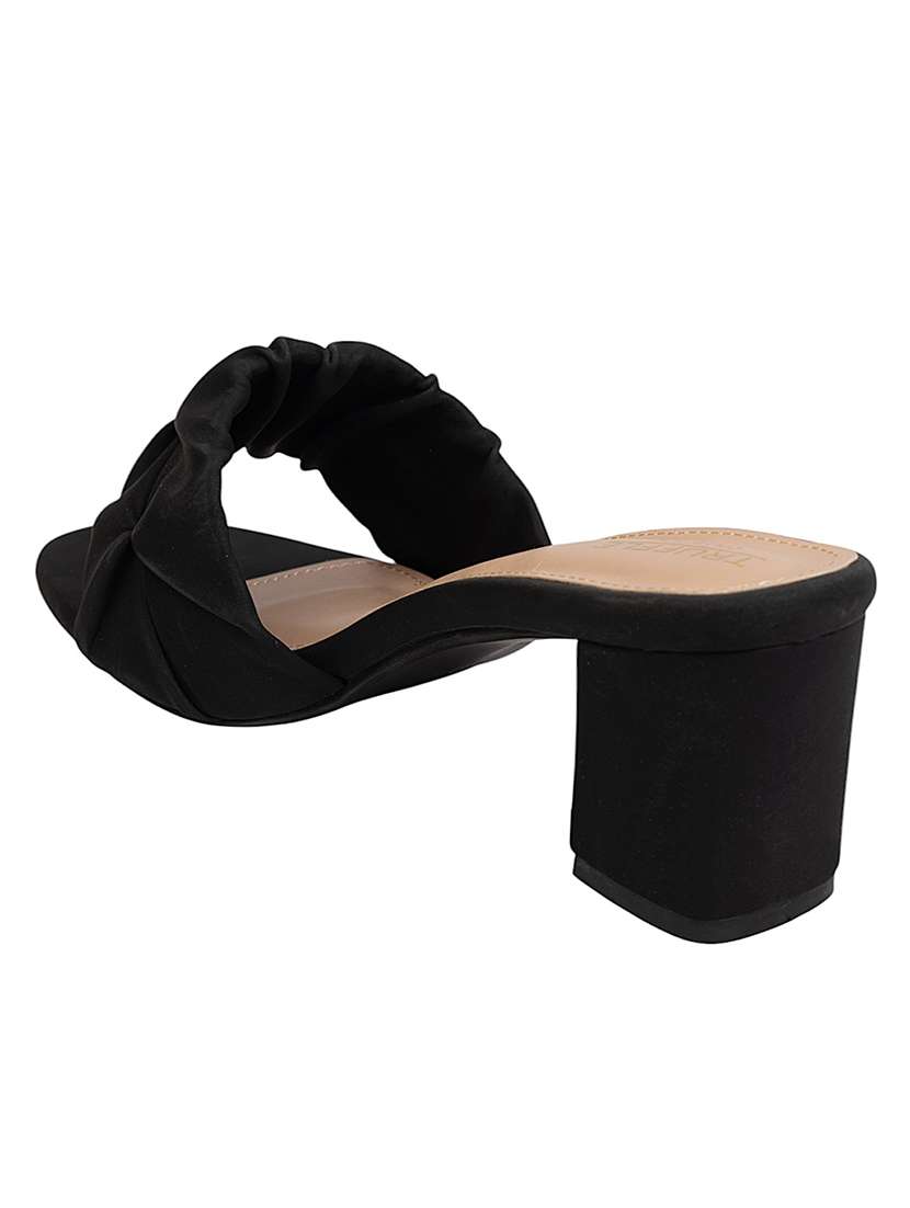 women black slip on sandal - 22142766 - Standard Image - 4