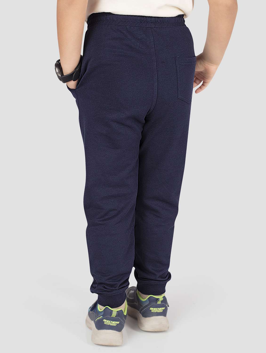 boys solid mid rise jogger - 22142780 -  Standard Image - 1