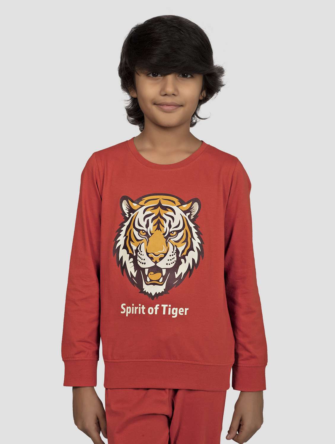 boys printed long sleeve pyjama set nightwear