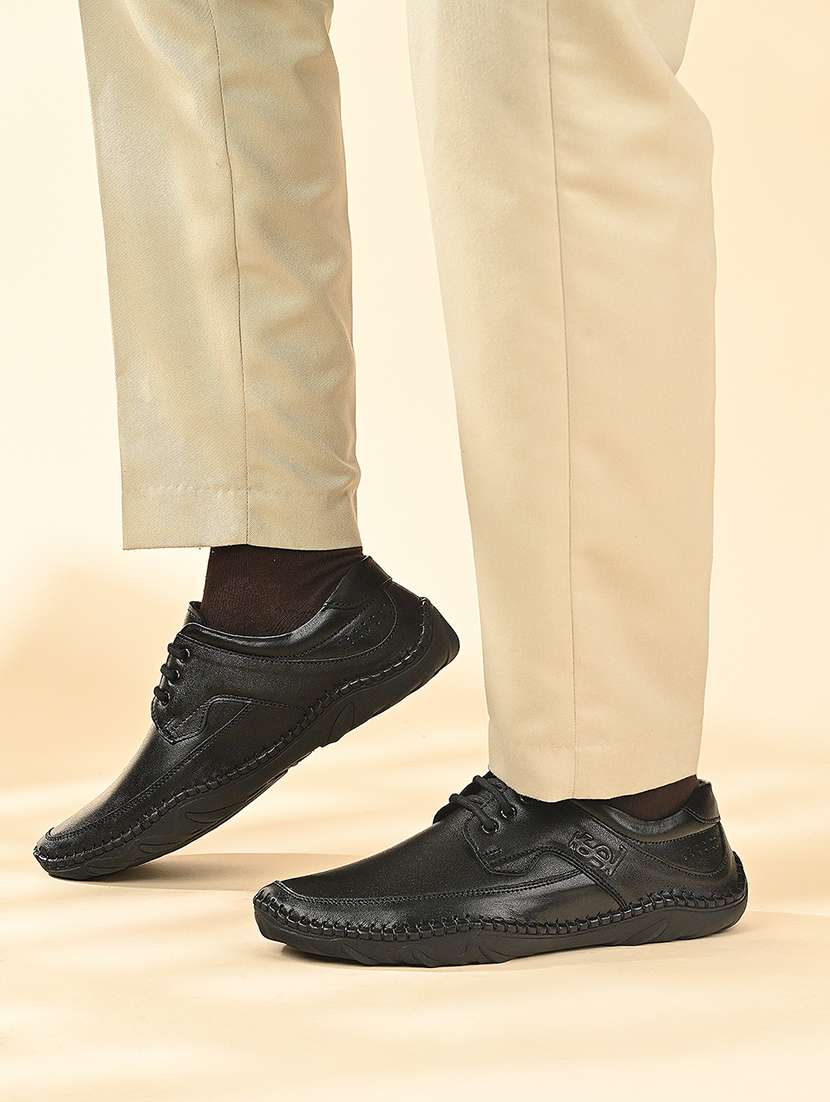 men black lace-up derby - 22142901 -  Standard Image - 1