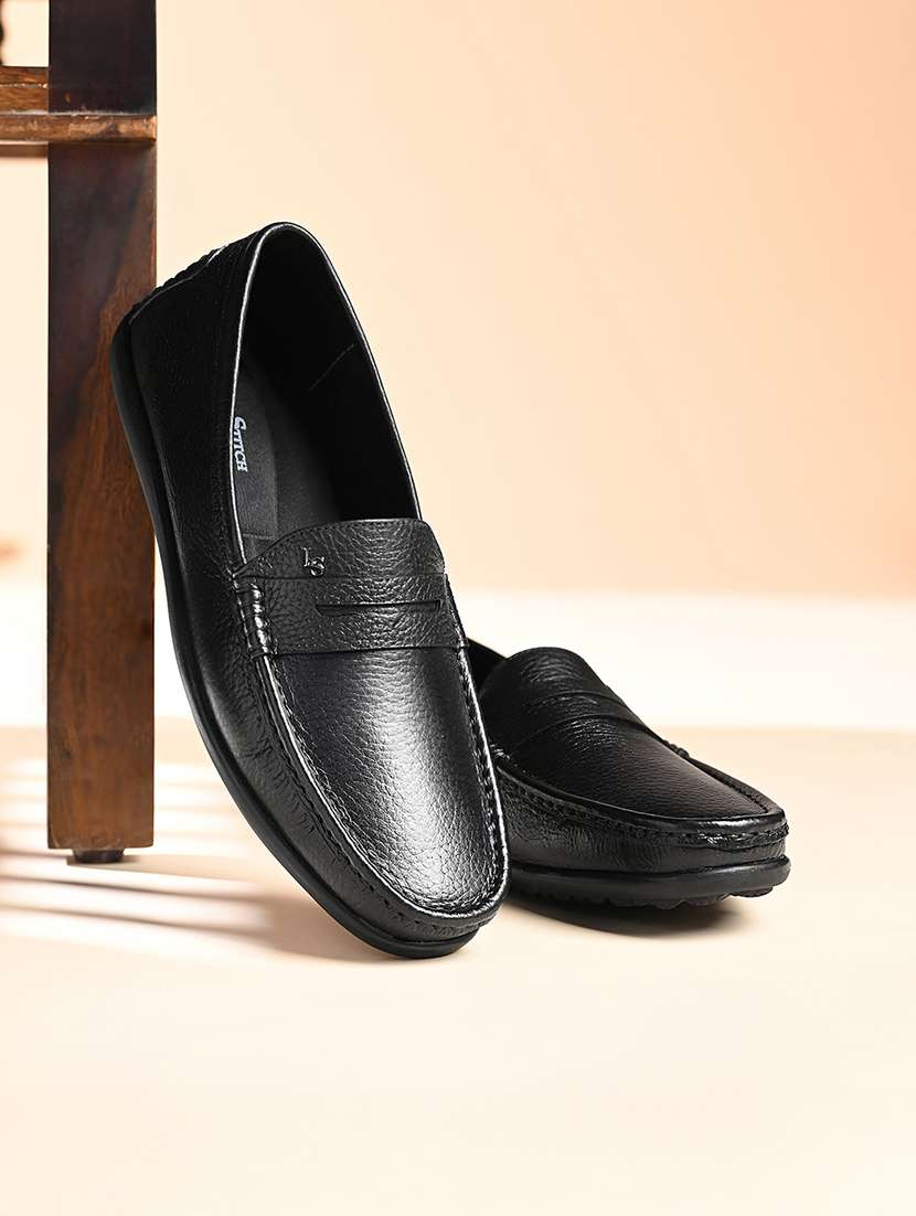 men black slip on loafer - 22142906 -  Standard Image - 1