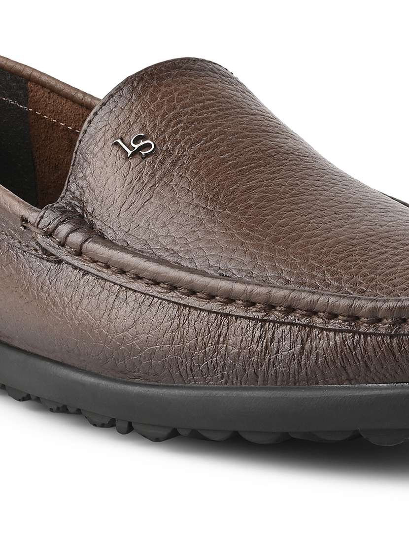 men tan slip on loafer - 22142907 -  Standard Image - 4