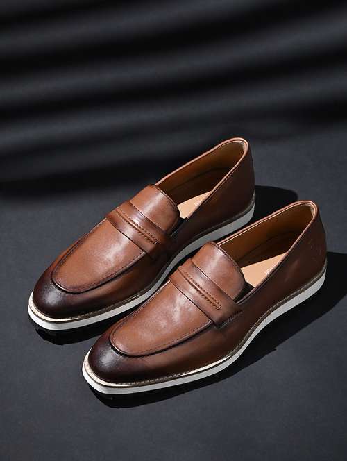 men tan slip on loafer - 22142910 -  Standard Image - 0