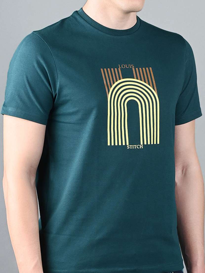 men printed short sleeve regular fit t-shirt - 22142955 - Standard Image - 4