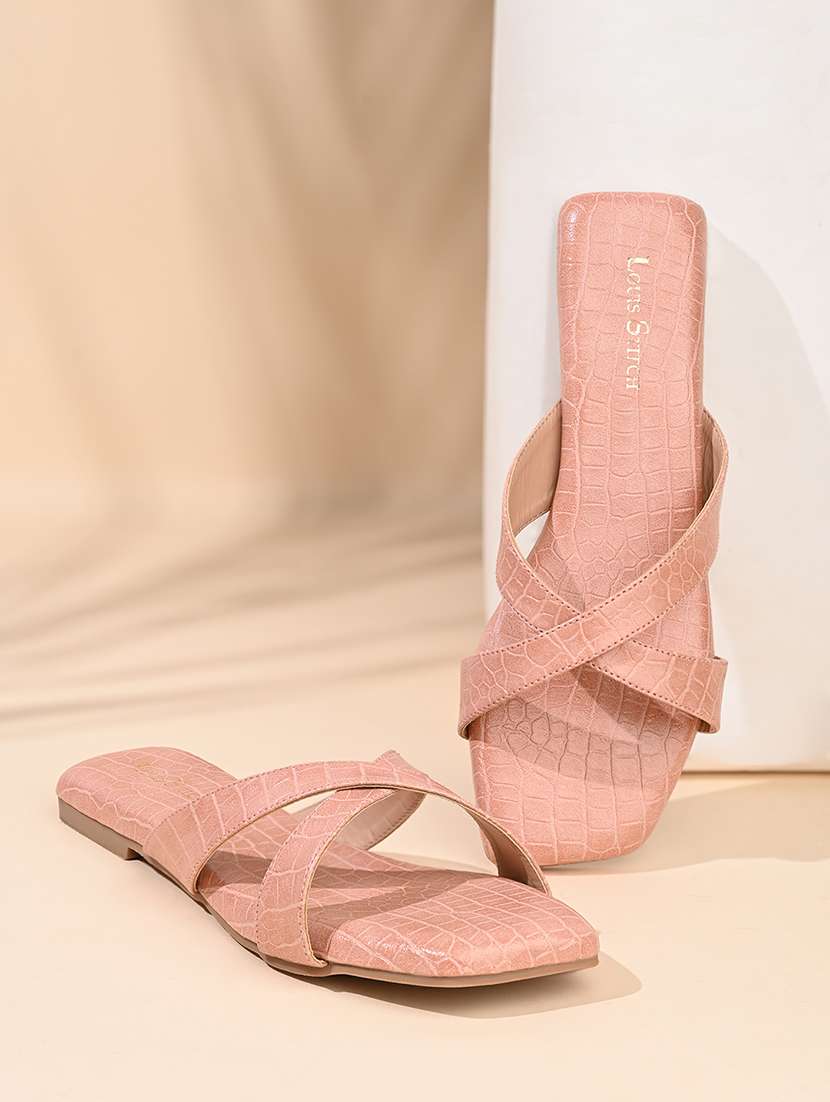 women nude slip on sandal - 22142958 -  Standard Image - 1