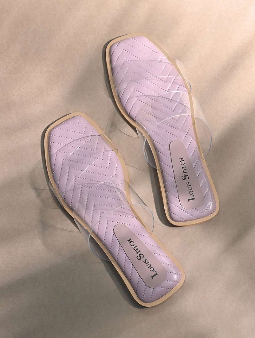 men lavender slip on sandal - 22142961 -  Standard Image - 1