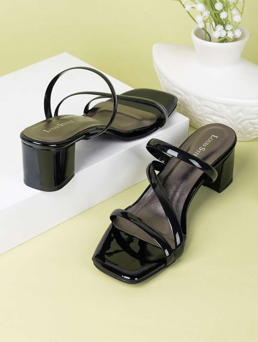 women solid slip on sandal