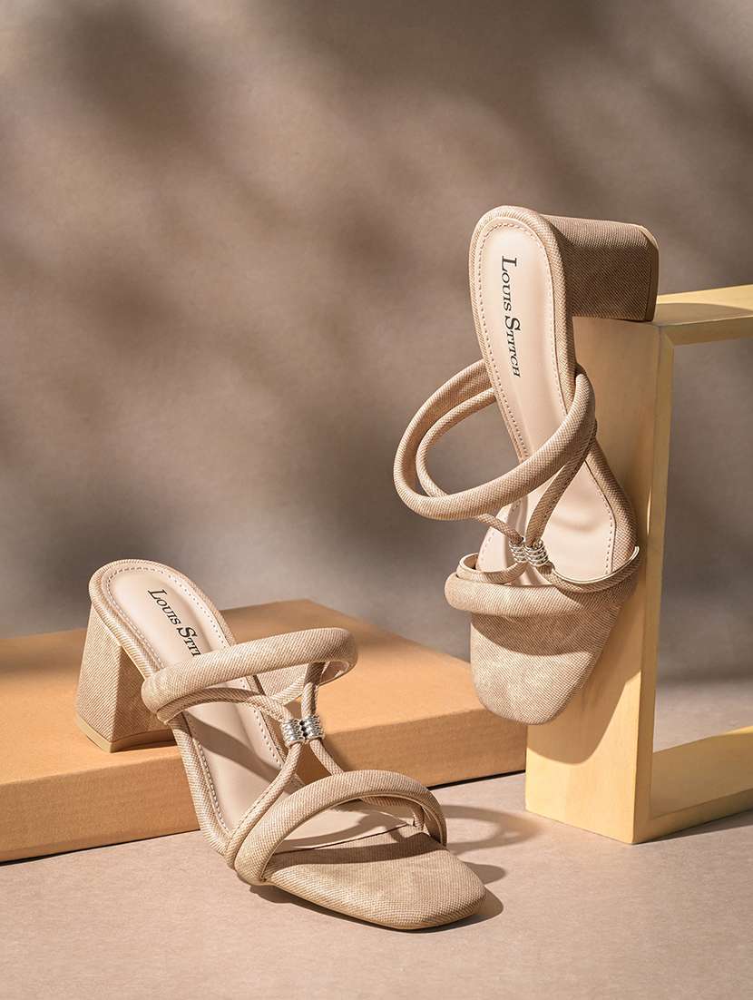 women beige slip on sandal - 22142965 -  Standard Image - 1