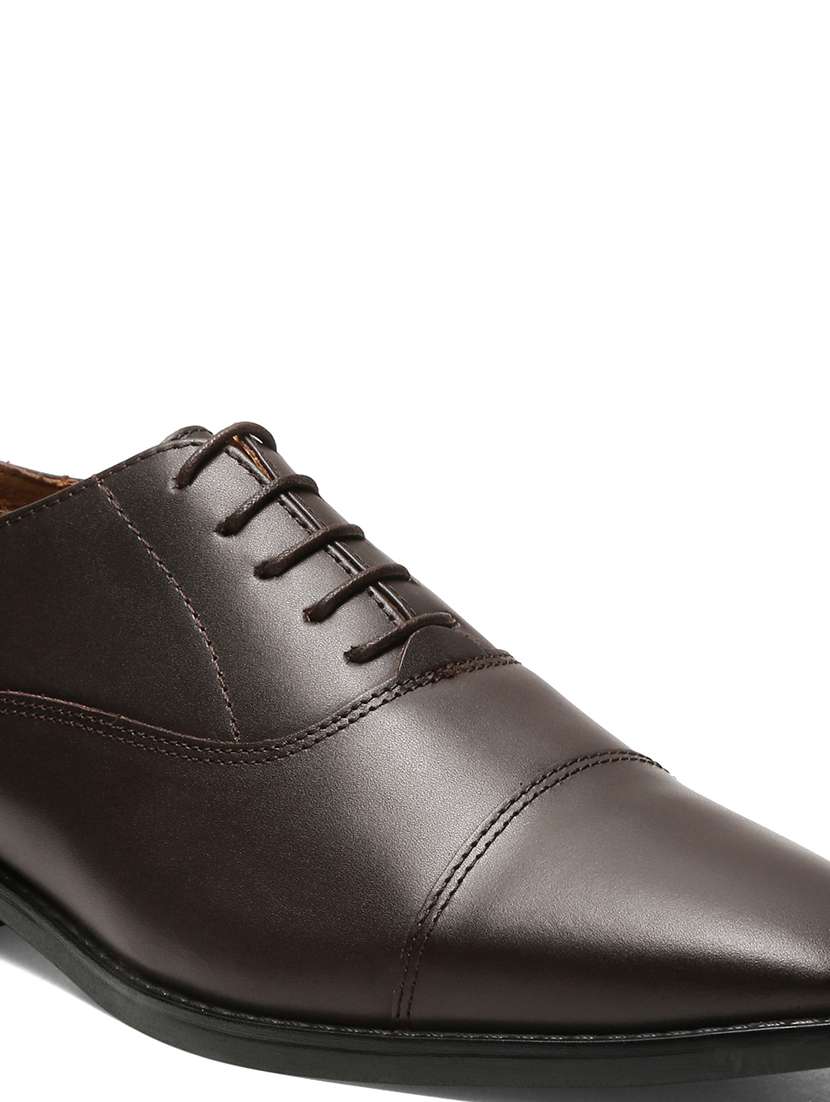 men brown lace-up oxford - 22142991 -  Standard Image - 4
