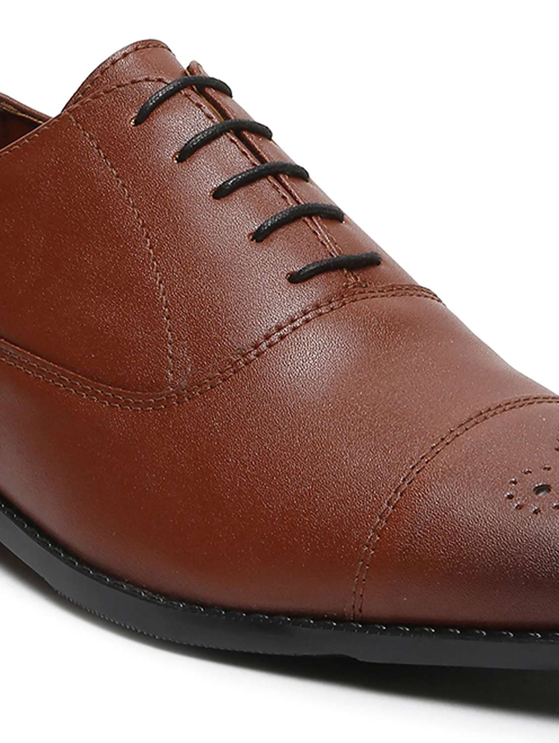 men tan lace-up oxford - 22143009 -  Standard Image - 4