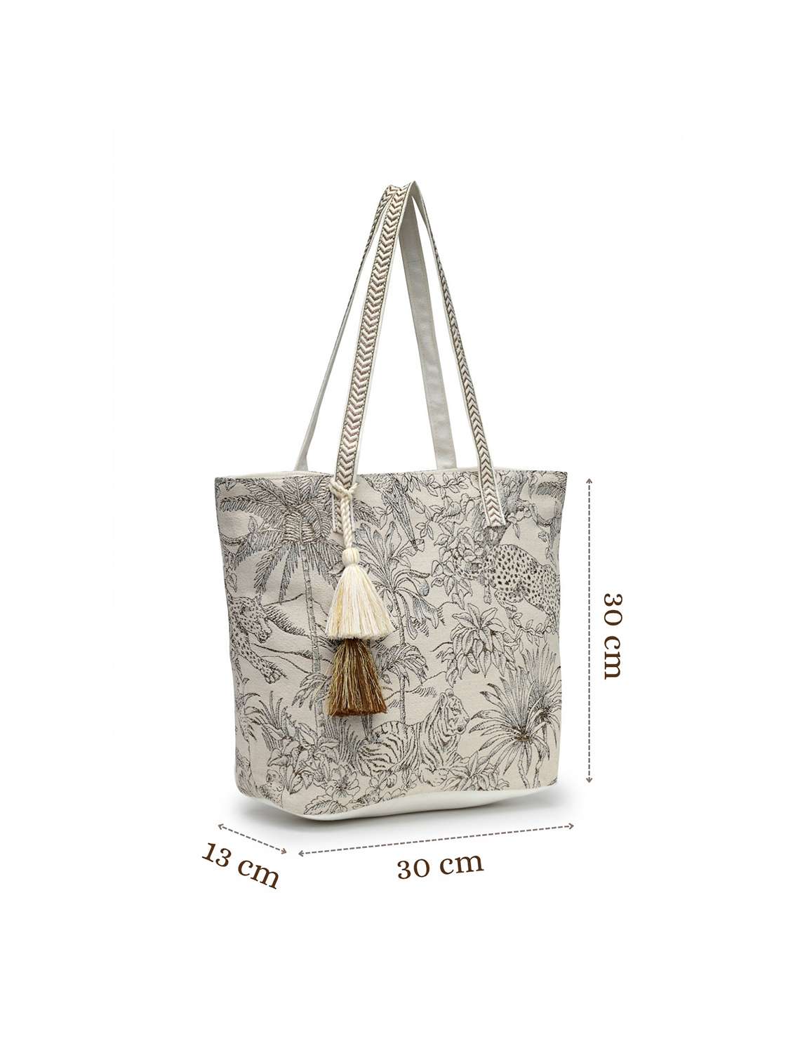 beige cotton blend tote bag - 22143035 -  Standard Image - 4