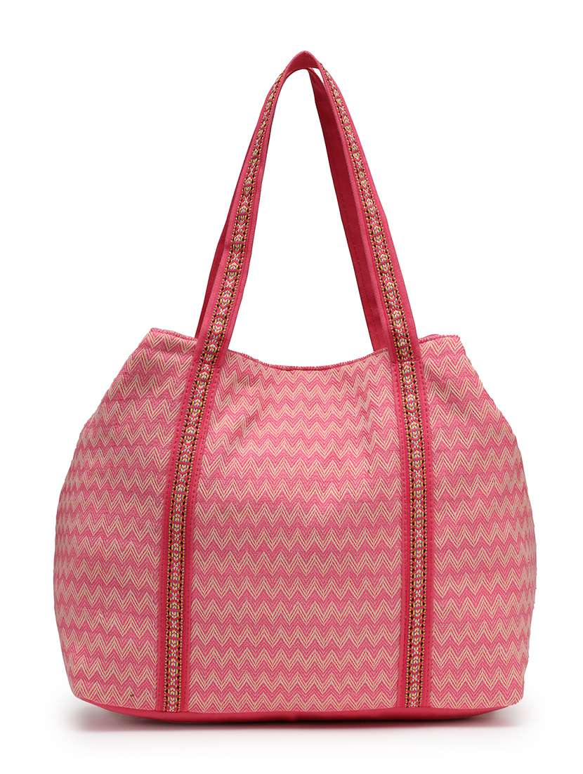embroidered cotton hobo bag with tassels - 22143037 -  Standard Image - 1