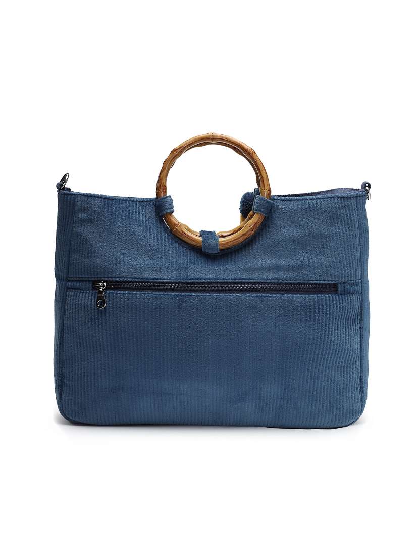 floral embroidered canvas handheld bag with tassels - 22143040 -  Standard Image - 1