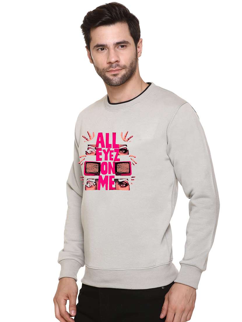 men front print long sleeve regular fit sweatshirt - 22143060 -  Standard Image - 1