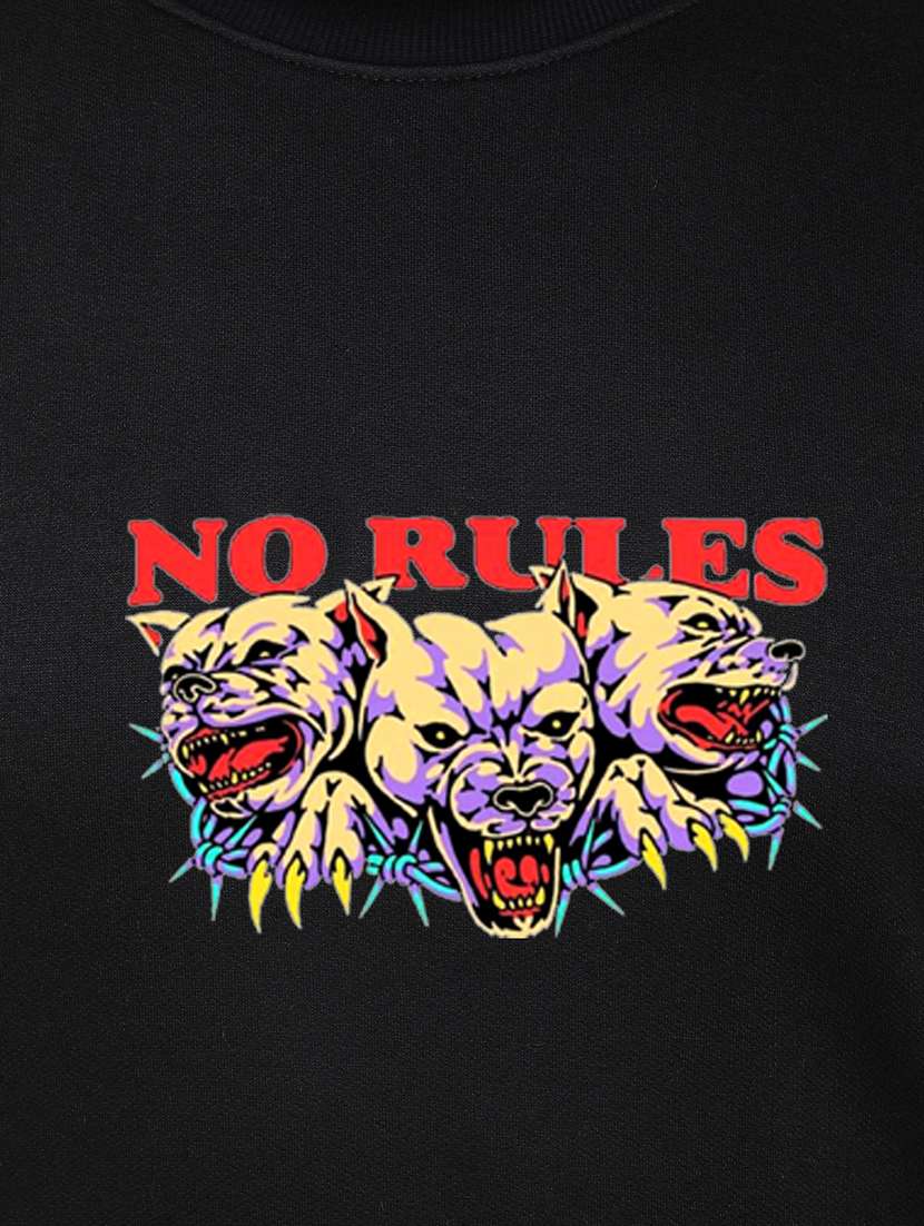 men chest print long sleeve regular fit sweatshirt - 22143071 -  Standard Image - 4