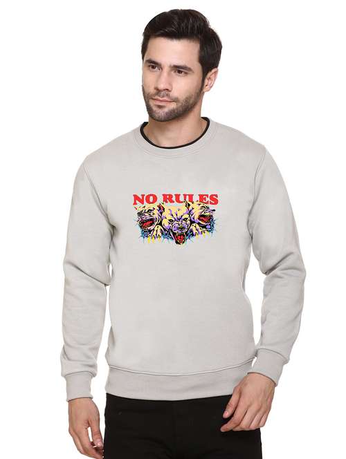 men chest print long sleeve regular fit sweatshirt - 22143072 - Standard Image - 0