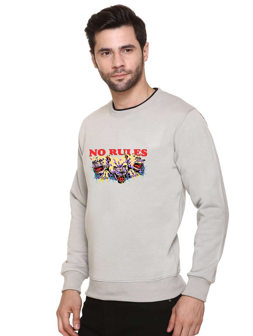 men chest print long sleeve regular fit sweatshirt - 22143072 - Standard Image - 1