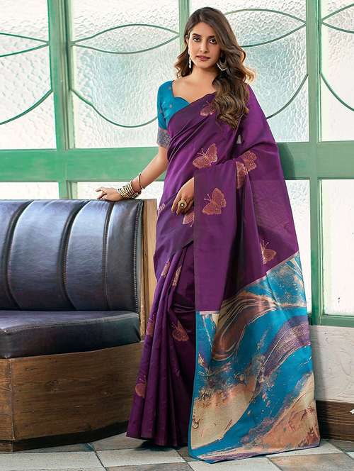 women self design banarasi saree with blouse - 22143171 -  Standard Image - 0
