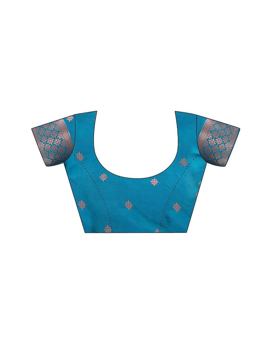 women self design banarasi saree with blouse - 22143171 -  Standard Image - 6