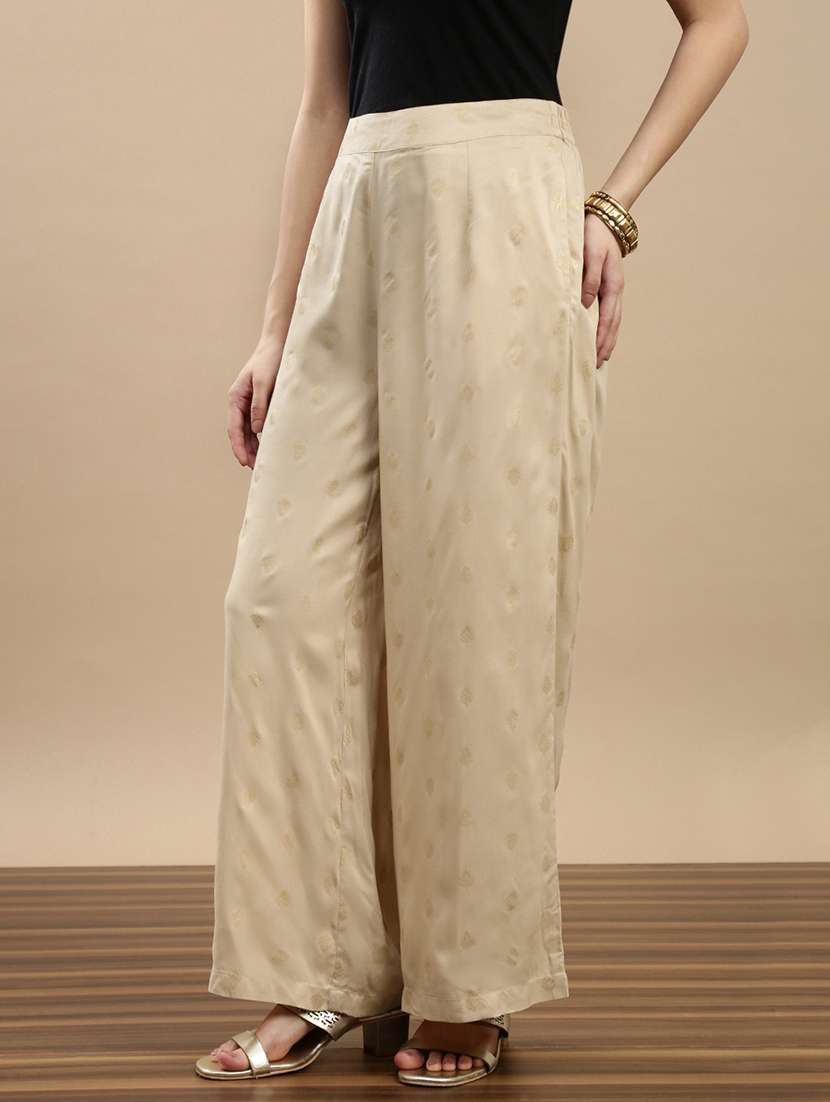 women printed mid rise palazzo - 22143271 -  Standard Image - 1