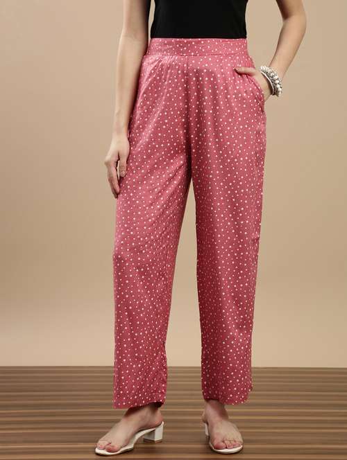 women printed mid rise palazzo - 22143274 -  Standard Image - 0