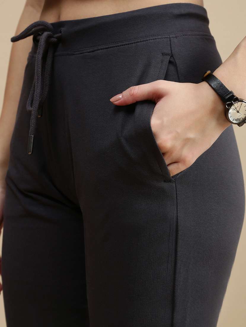 women solid mid rise jogger - 22143413 -  Standard Image - 4