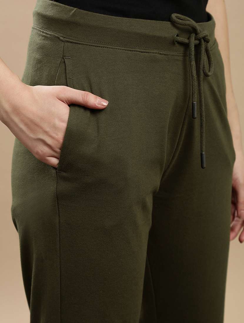 women solid mid rise jogger - 22143414 -  Standard Image - 4