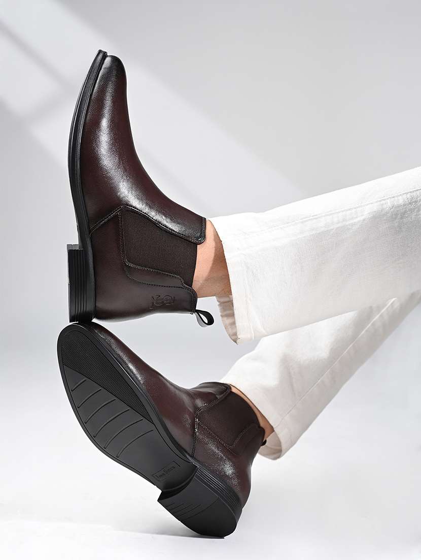 men brown slip on boot - 22143586 - Standard Image - 1