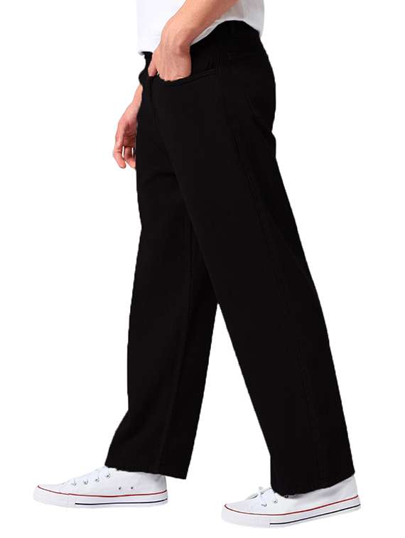 men plain mid rise full length jeans - 22143590 - Standard Image - 1