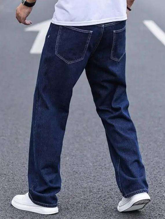 men plain mid rise full length jeans - 22143594 -  Standard Image - 1