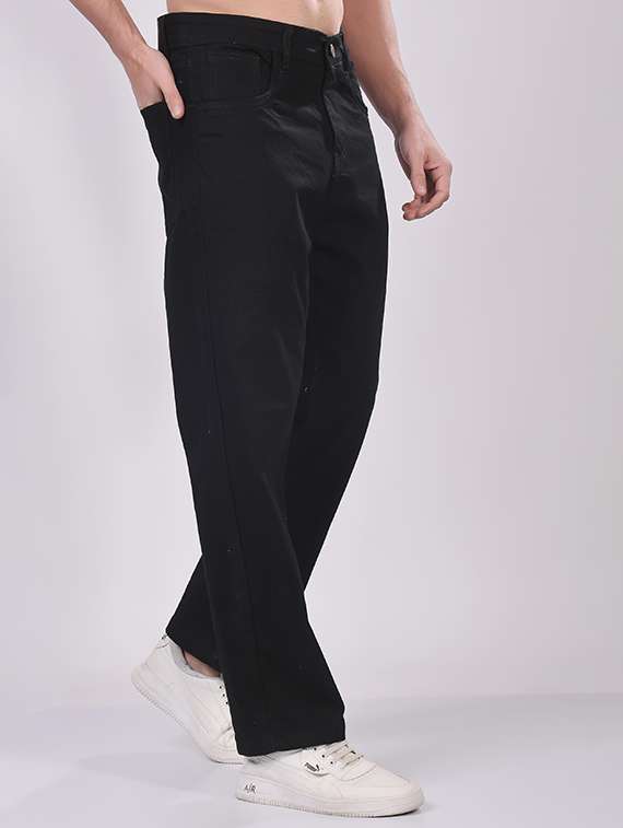 men plain mid rise full length jeans - 22143595 - Standard Image - 1