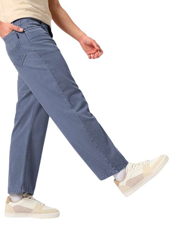 men plain mid rise full length jeans - 22143597 - Standard Image - 1